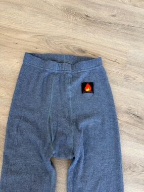 Helly Hansen Gray Men's Thermal Leggings with Flame Patch